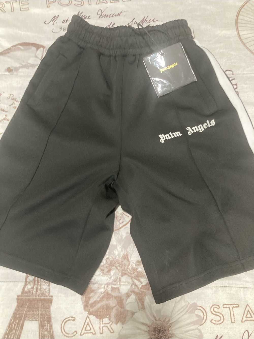 Palm Angels Black Mini Skirt with Drawstring Waist